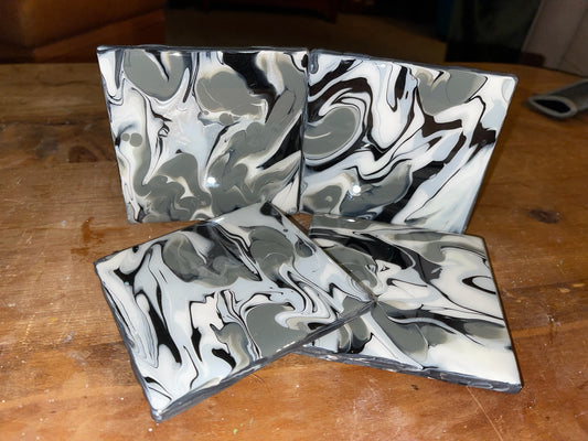 Coasters Black White