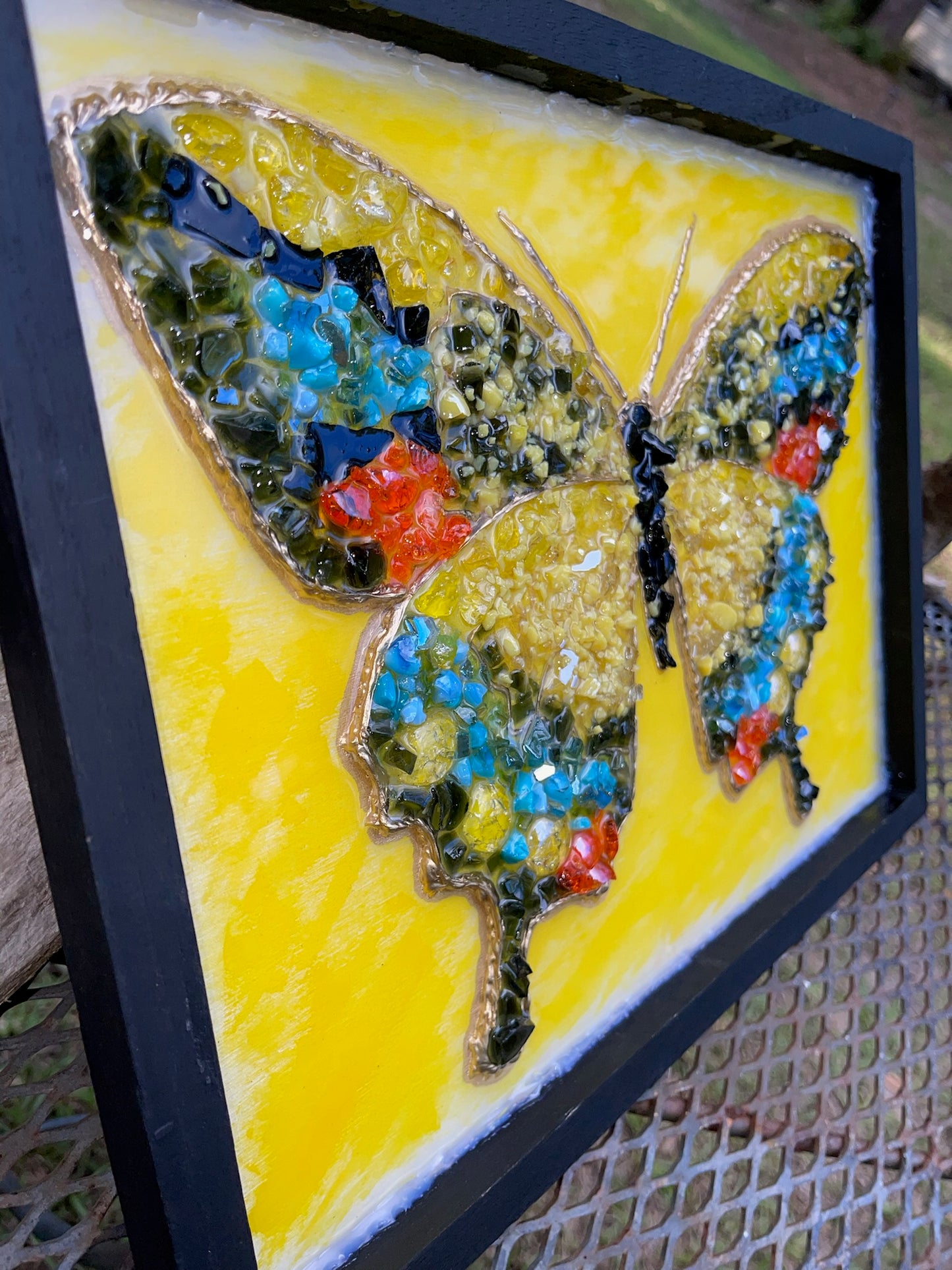 Black & Yellow Swallowtail Butterfly 12"X16"