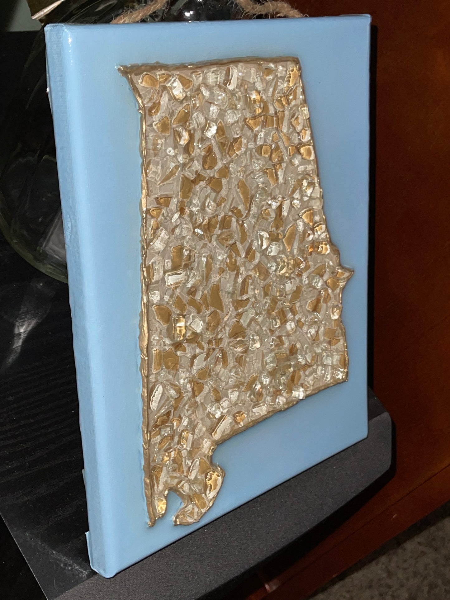 ALABAMA - Tan/Baby Blue 8x10