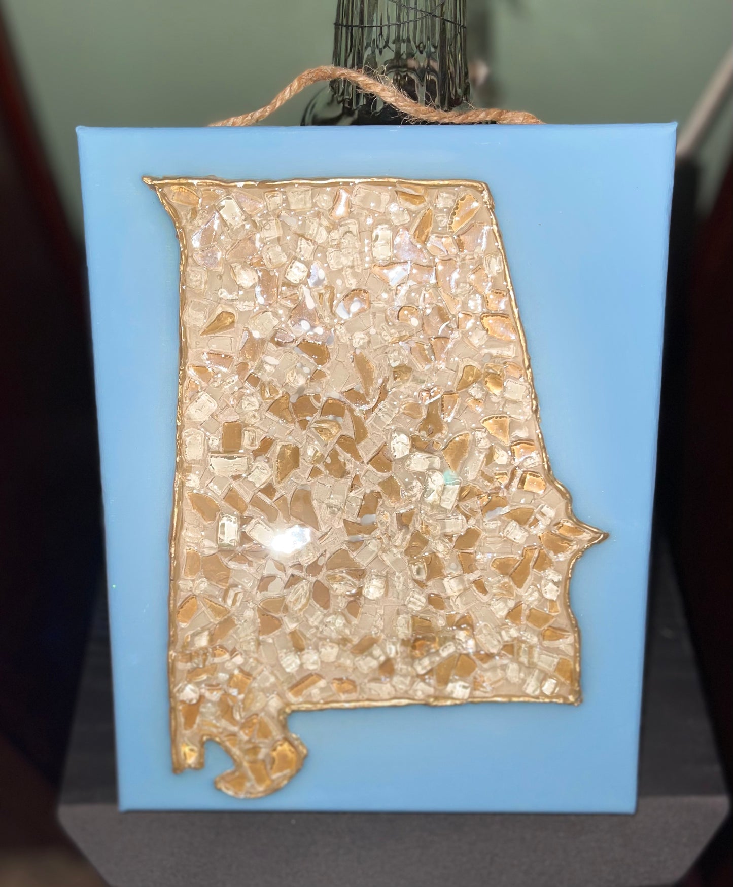 ALABAMA - Tan/Baby Blue 8x10