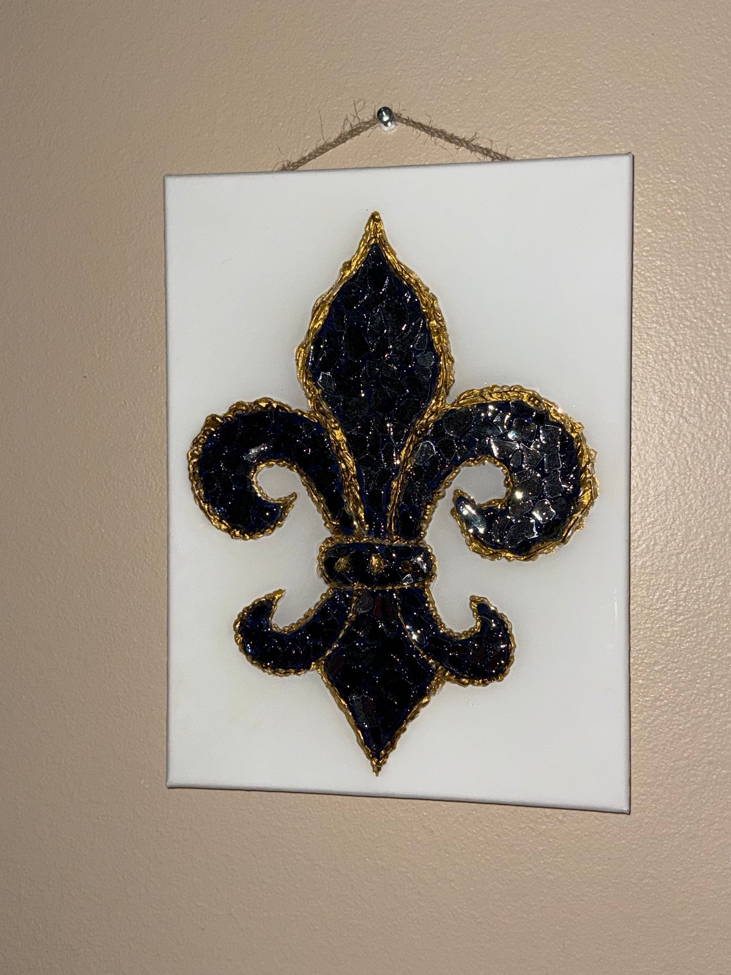 L-O-C-A-L SAINTS Fleur De Lis 8X10 - RC007