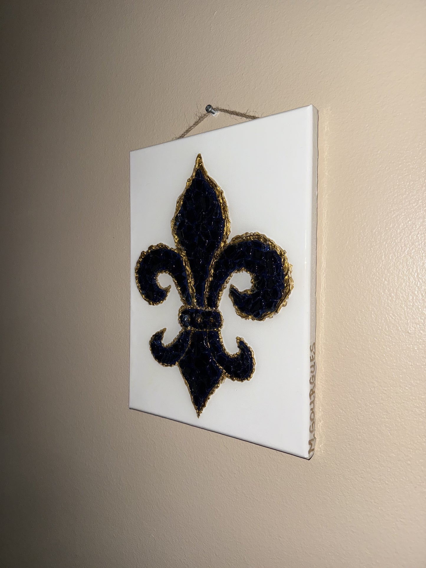 L-O-C-A-L SAINTS Fleur De Lis 8X10 - RC007