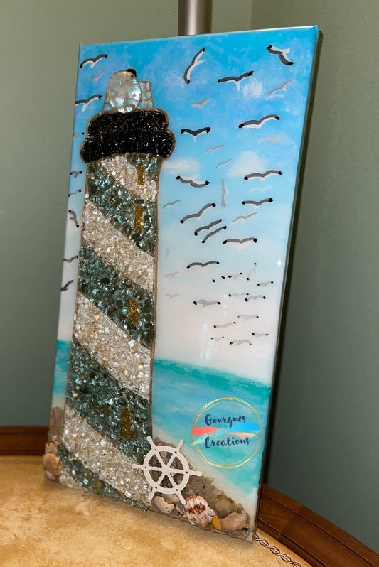 Lighthouse (Seagulls) 10x20