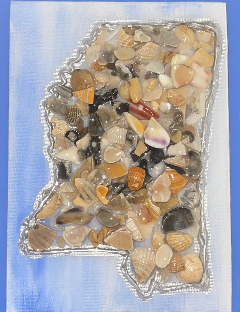 Mississippi Seashell 5x7