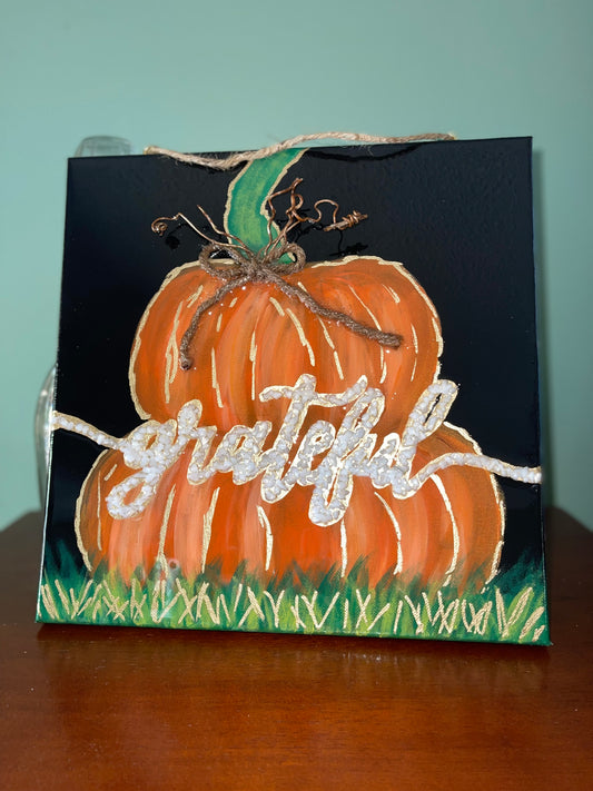 Pumpkin Grateful 12x12