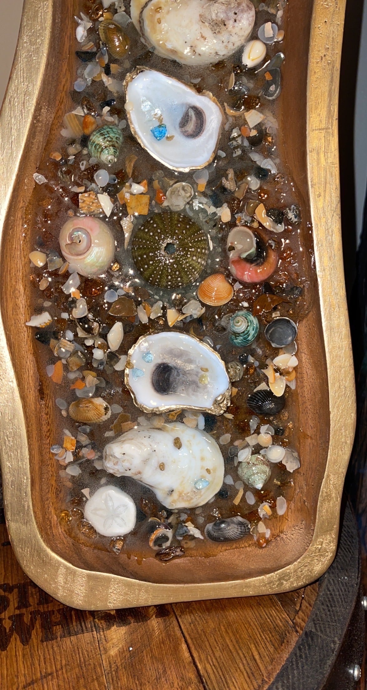 OYS Shell and Seashell Bowl Art