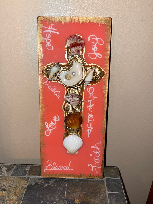 Seashell & OYS Cross 5X12