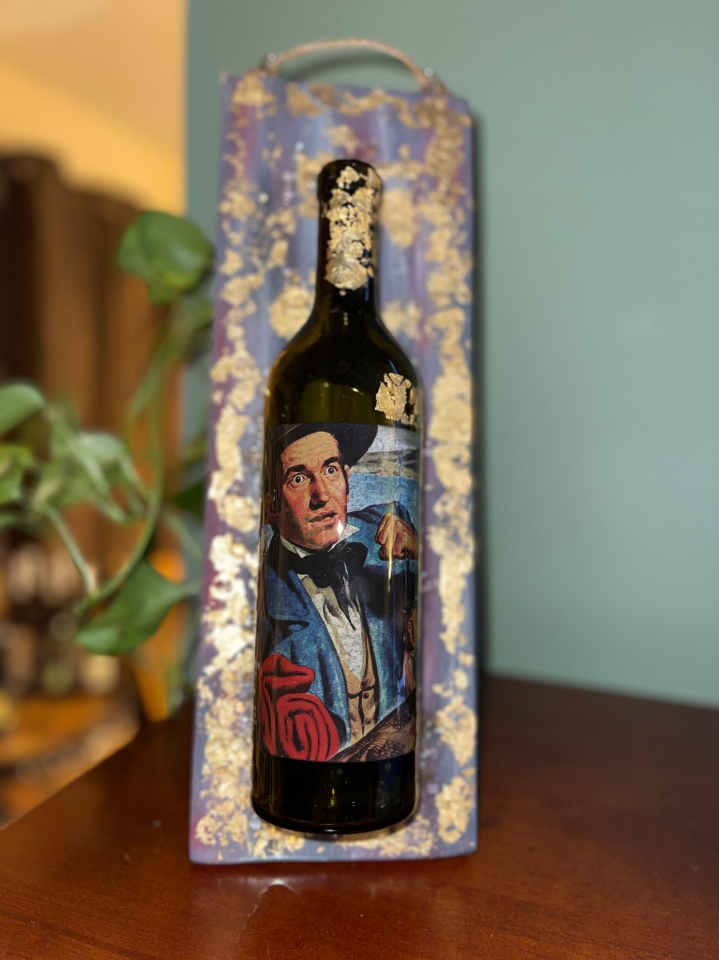 Wine Bottle Art Cowboy - CUSTOM ORDER ONLY