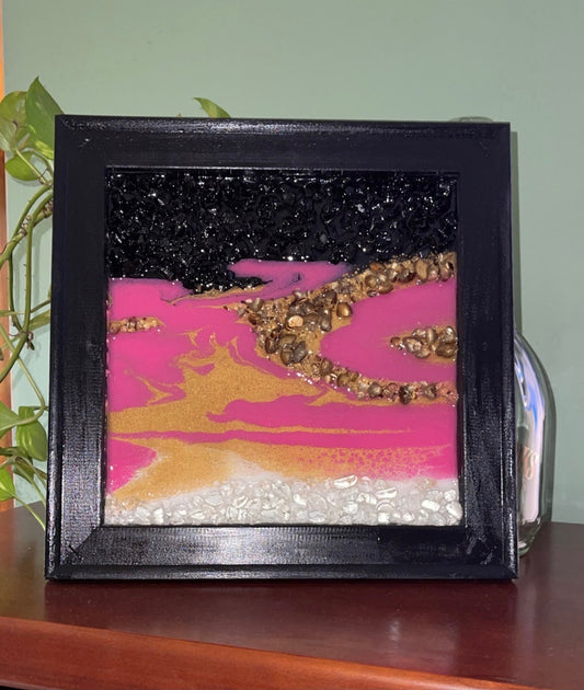 Abstract Glass and Resin