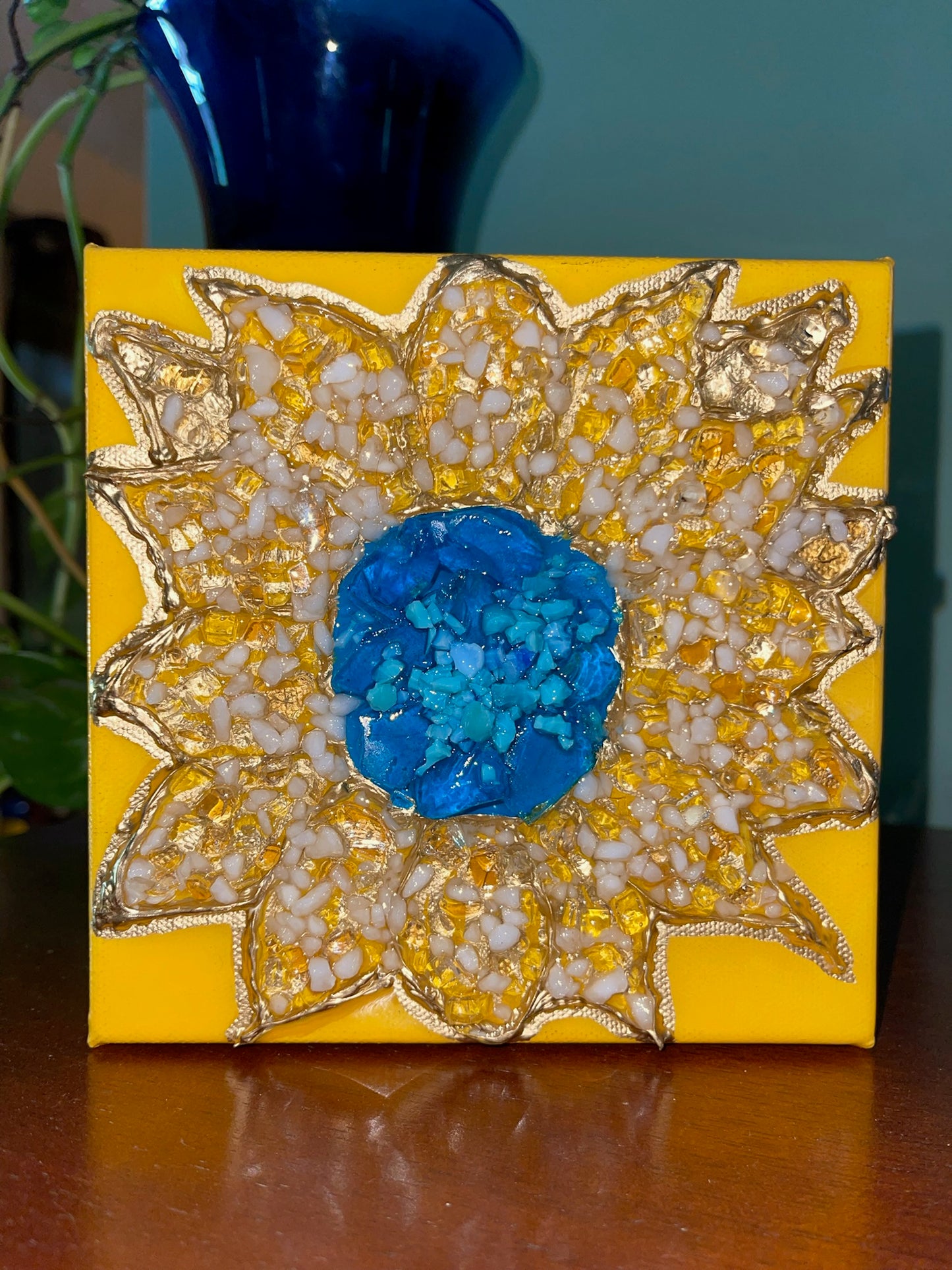 Sunflower Sunny Blues 6x6